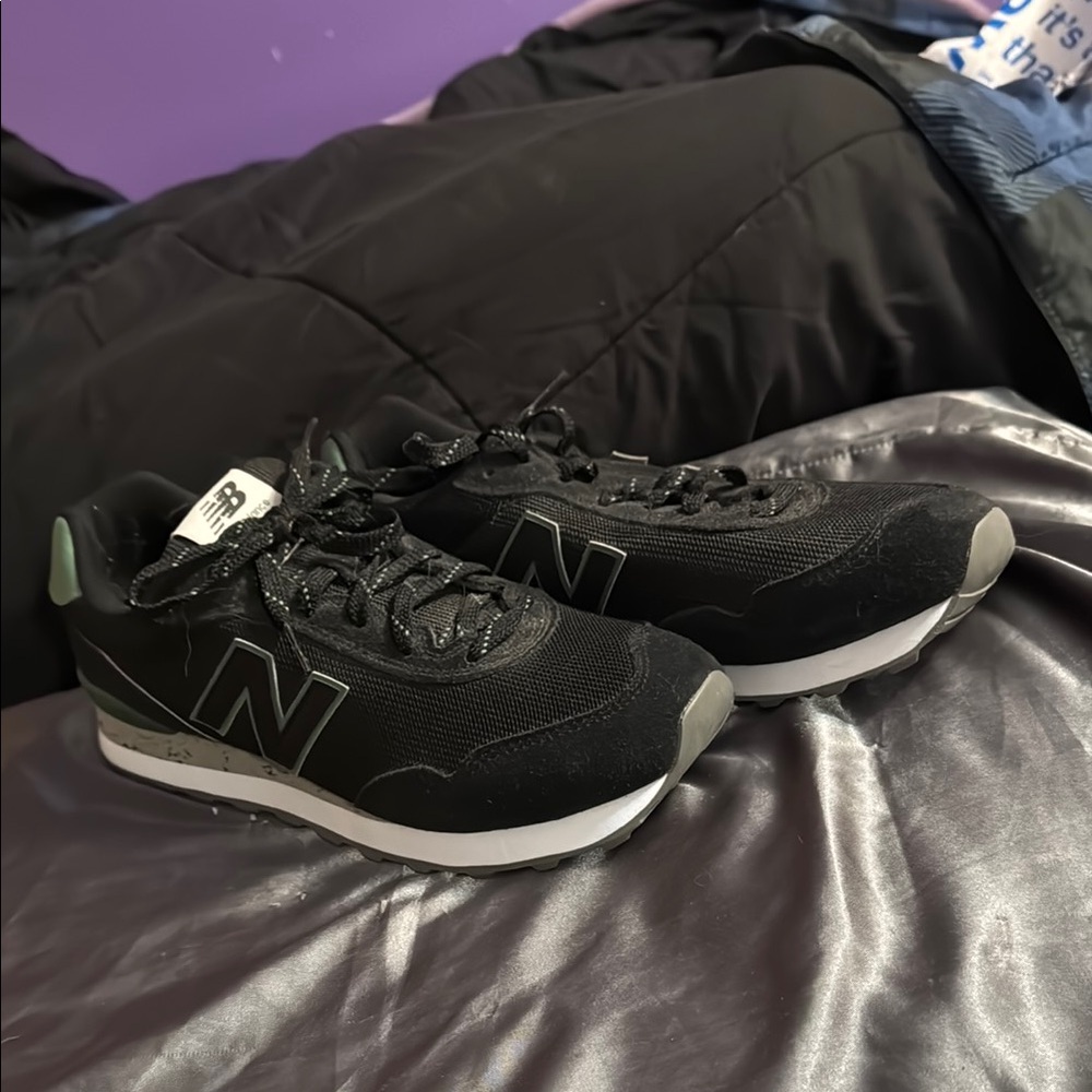 New Balance Black with Gray and Green accents Sneakers